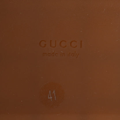 Gucci Monogram Maxi GG Angelina Platform 55mm Slide Sandals 41 Camel Ebony 8 of 8