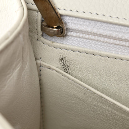 Chanel Caviar Quilted Jumbo Single Flap White 13 of 13