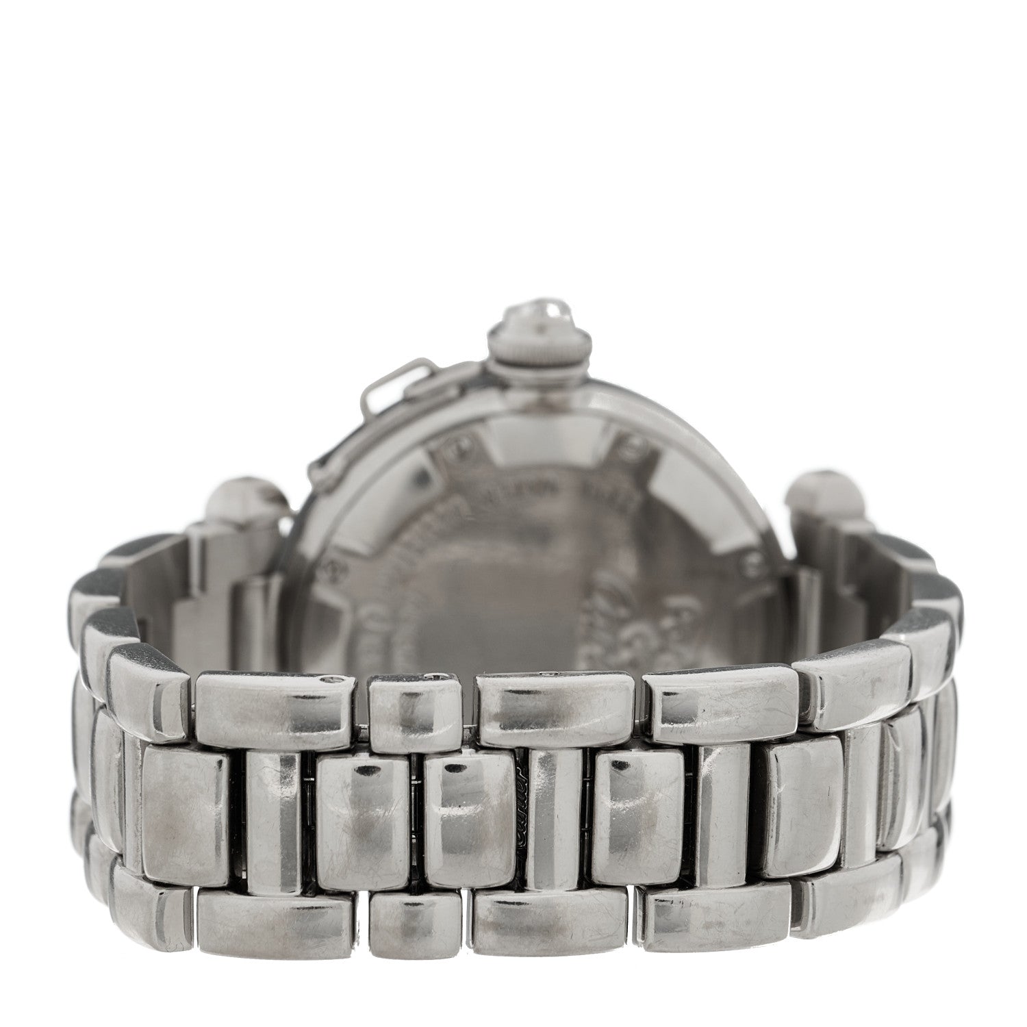 Cartier 18K White Gold Diamond 32mm Pasha C Automatic Watch 3 of 4