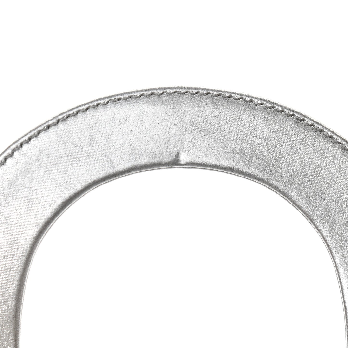 Metallic Lambskin Cannage Mini Lady Dior Grey