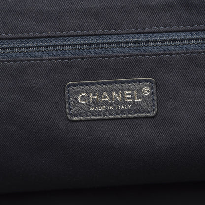 Chanel Canvas Large Shopping Tote Dark Blue 7 of 11