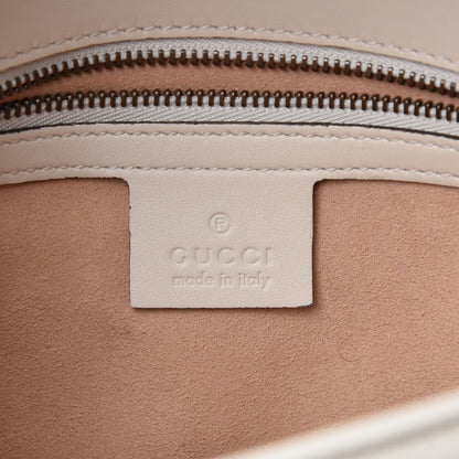 Gucci Calfskin Matelasse Small GG Marmont Shoulder Bag White 6 of 7