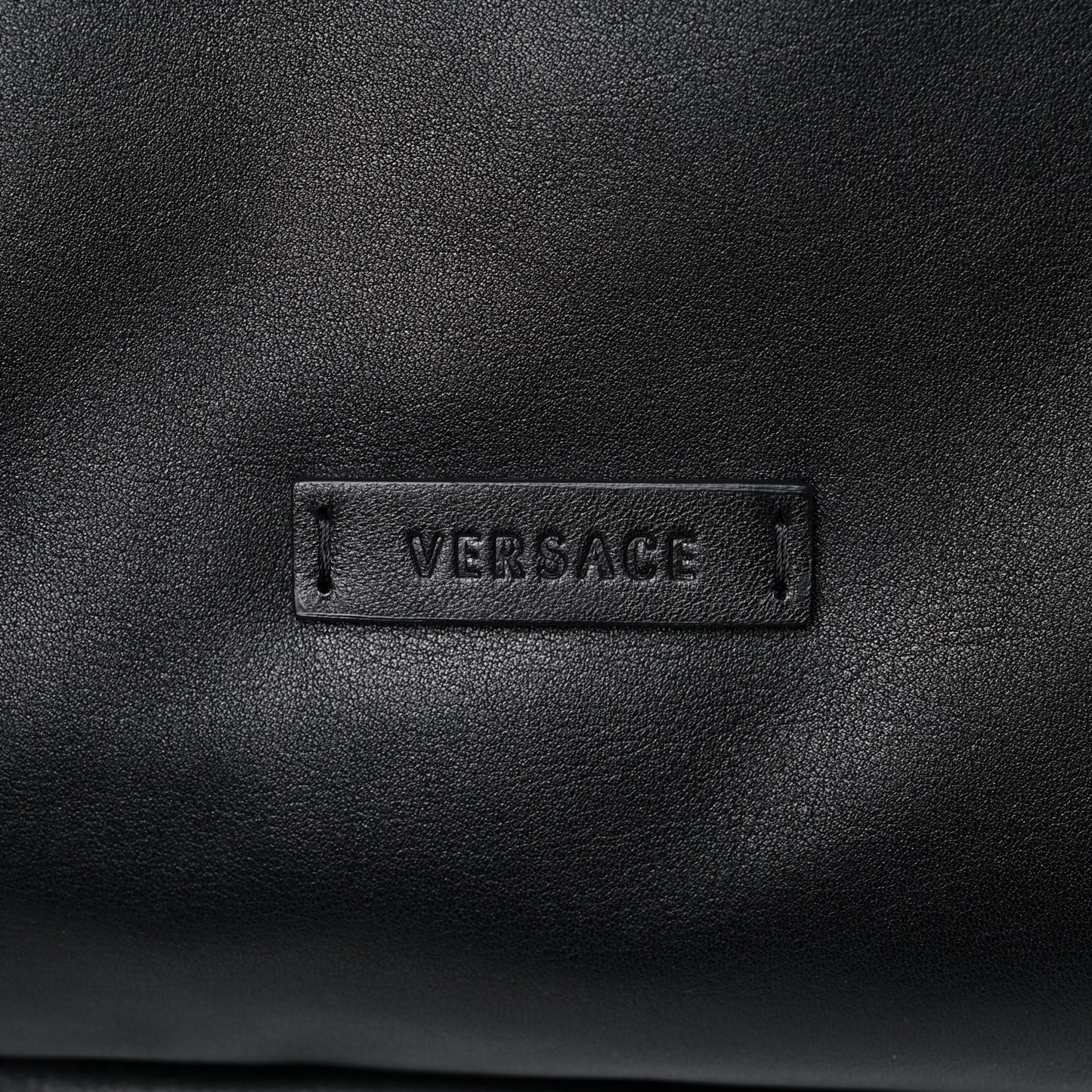 Calfskin Palazzo Medusa Backpack Black