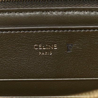 Celine Calfskin Quilted C Charm Pouch Khaki 6 of 13