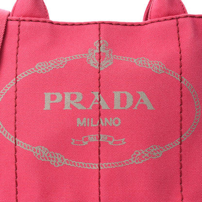 Prada Canapa Small Logo Tote Peonia 14 of 14