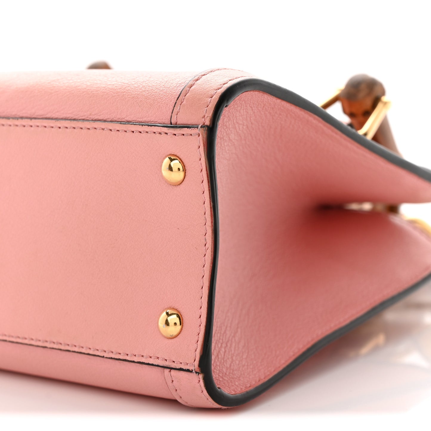 Wonka Grain Calfskin Mini Diana Tote Bag Wild Rose Fuxia Fluo