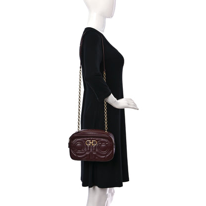 Salvatore Ferragamo Calfskin Quilted Gancini Camera Bag 2 of 7