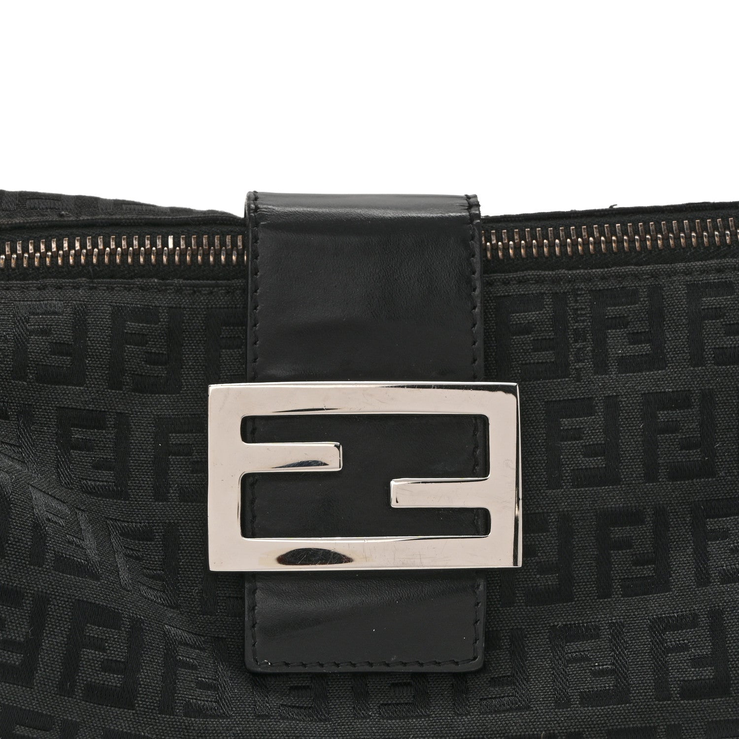Fendi Zucchino Baguette Black 8 of 17