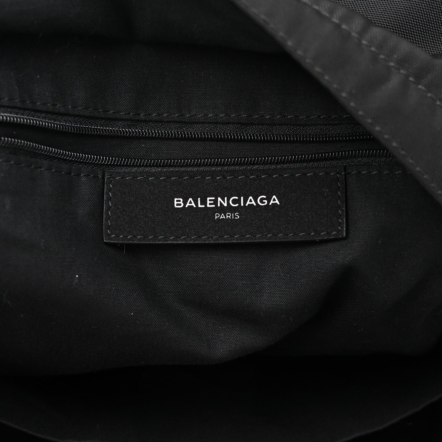 Nylon Milano Paris LA Embroidered Explorer Backpack Black