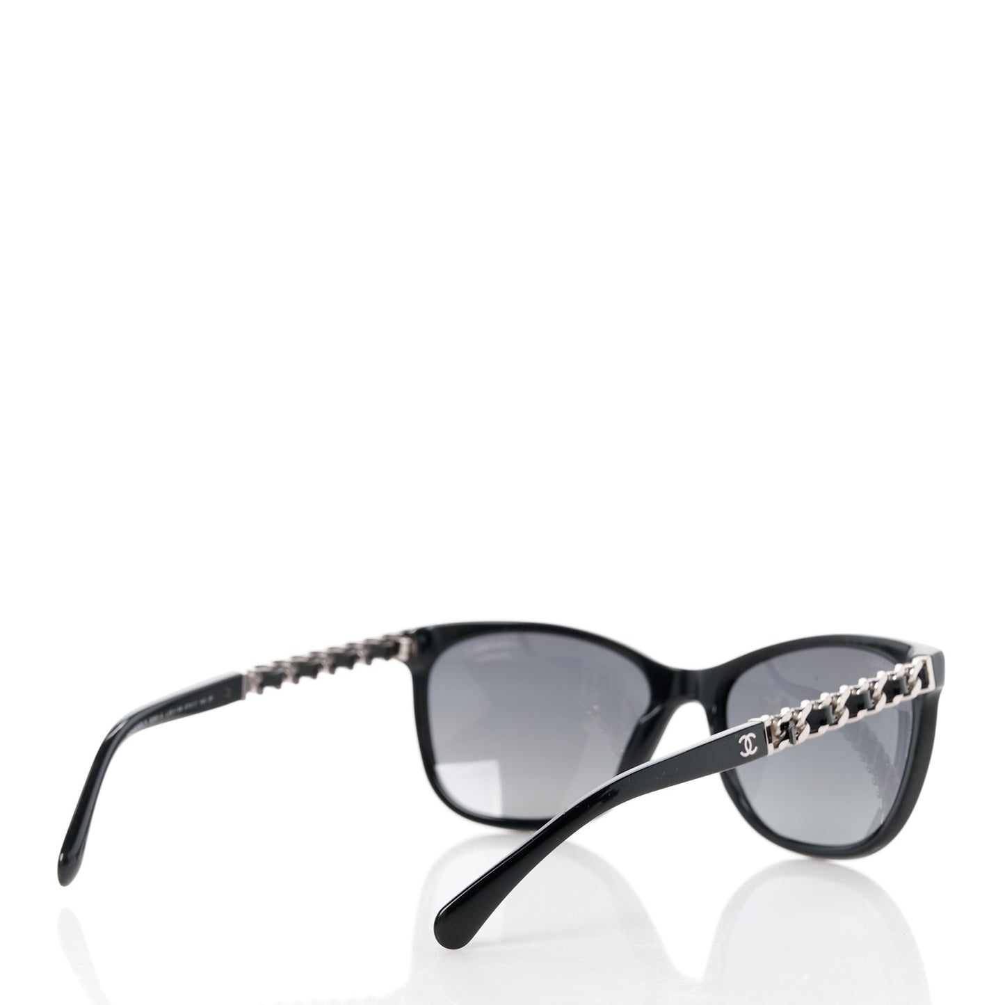 Cat Eye Chain Polarized Sunglasses 5260-Q Black