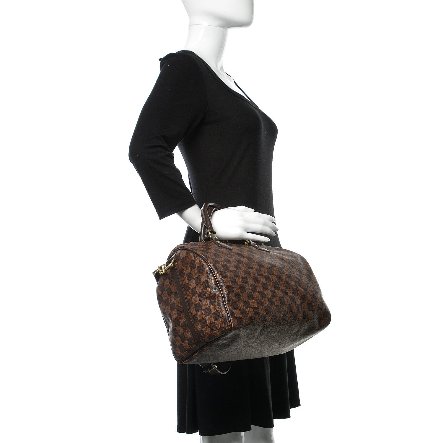 Louis Vuitton Damier Ebene Speedy Bandouliere 30 3 of 10