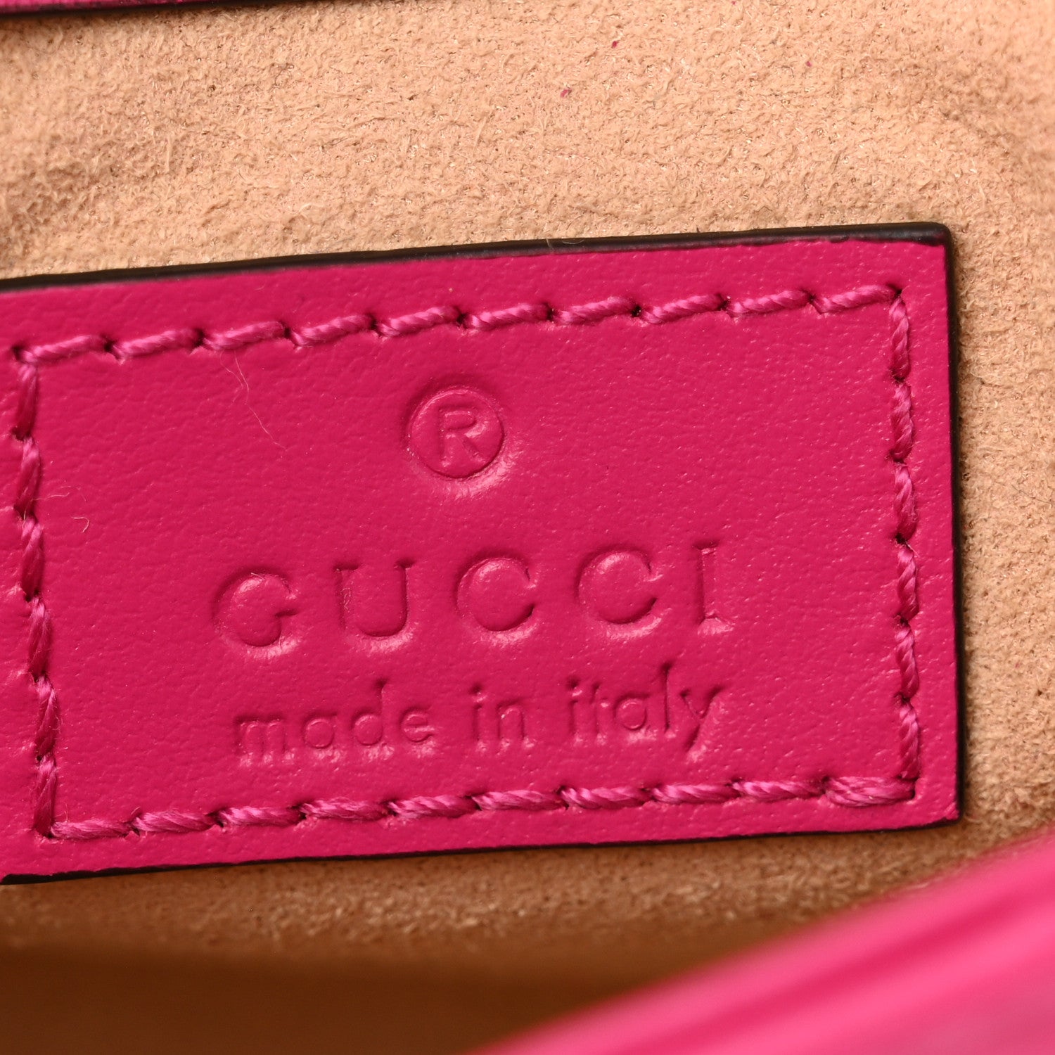 Gucci Calfskin Matelasse Monochrome GG Marmont Chain Belt Bag 80 32 Classic Fuxia 6 of 11