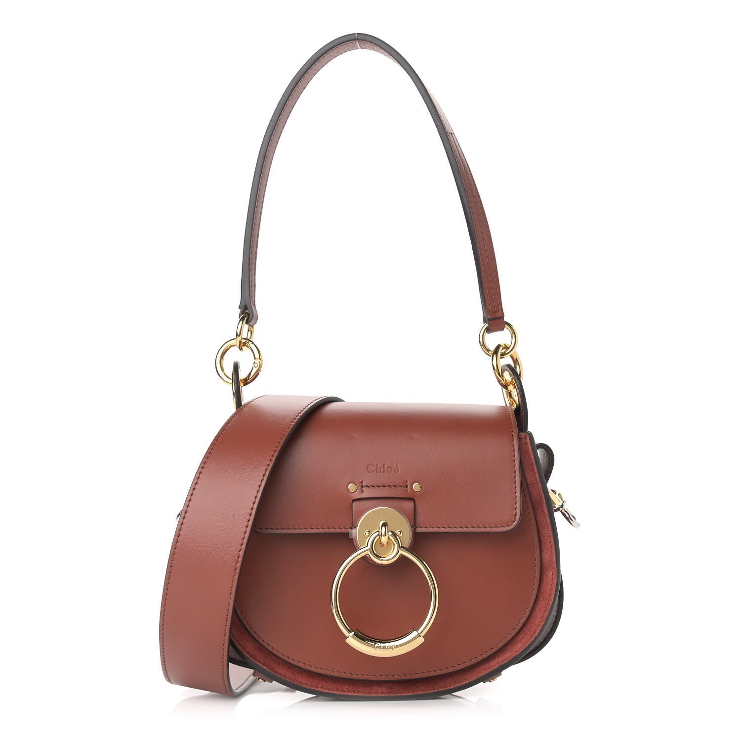 Chloe Calfskin Small Tess Bag Sepia Brown 1 of 9