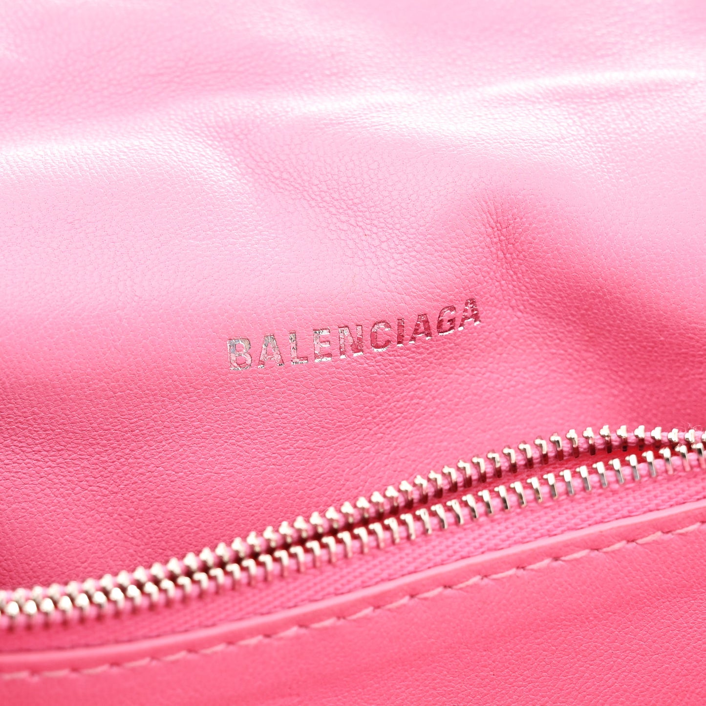 Crushed Calfskin Quilted Small Crush Chain Bag Sweet Pink