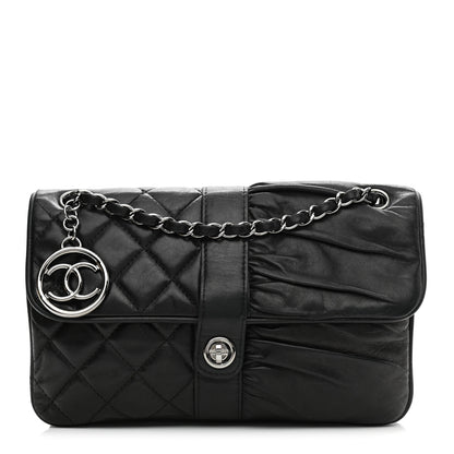 Chanel Lambskin Quilted Pile Ou Face Flap Black 1 of 11