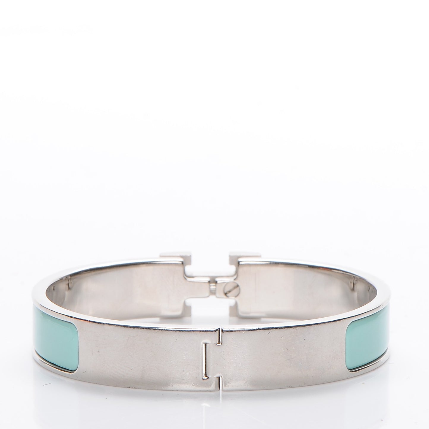 Enamel Narrow Clic Clac H Bracelet PM Lagoon