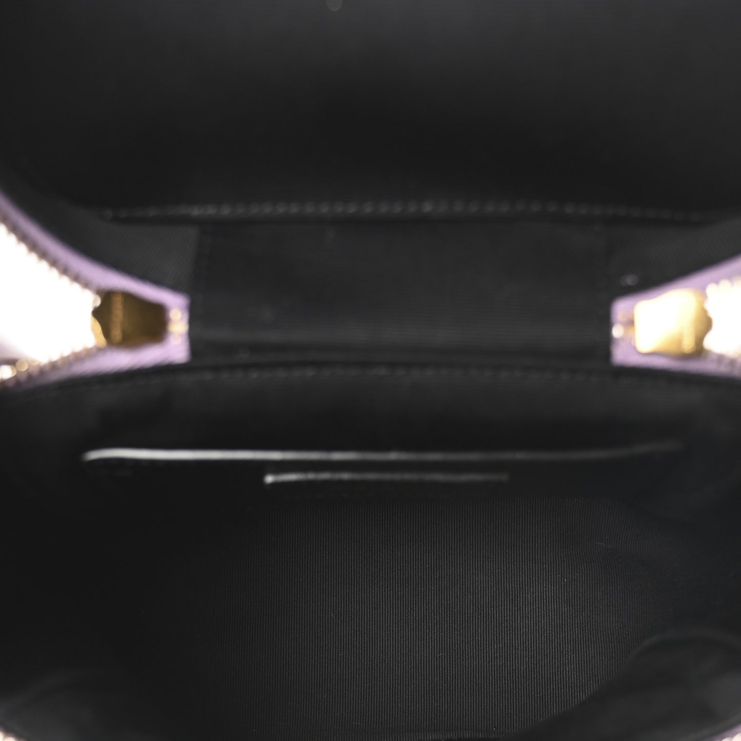 Denim Quilted 80's Vanity Bag Bleached Lilac