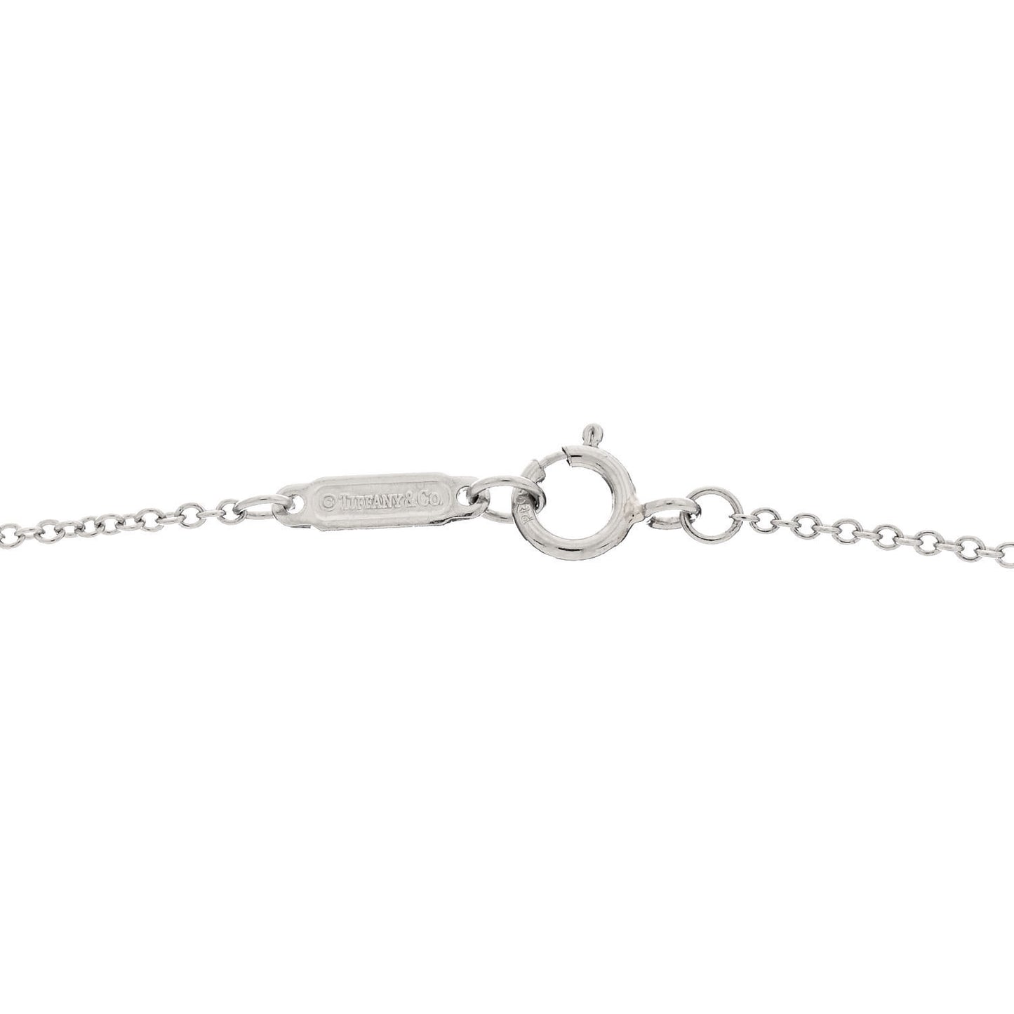 Platinum Diamond Mini Cross Pendant Necklace