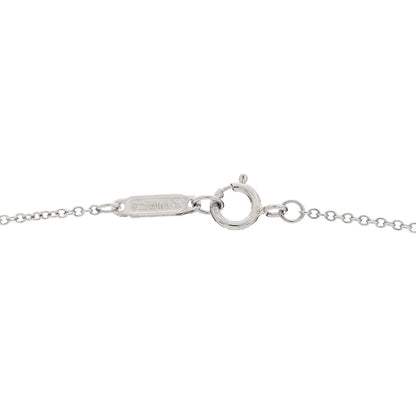 Tiffany Platinum Diamond Mini Cross Pendant Necklace 5 of 7