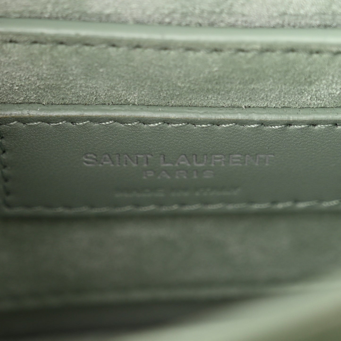 Calfskin Small Monogram Sunset Vert Opaline