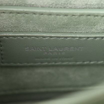 Saint Laurent Calfskin Small Monogram Sunset Vert Opaline 6 of 9