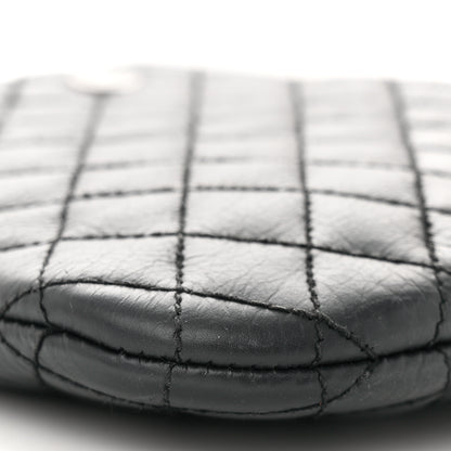 Chanel Aged Calfskin Quilted Crossbody Bag Black 9 of 10