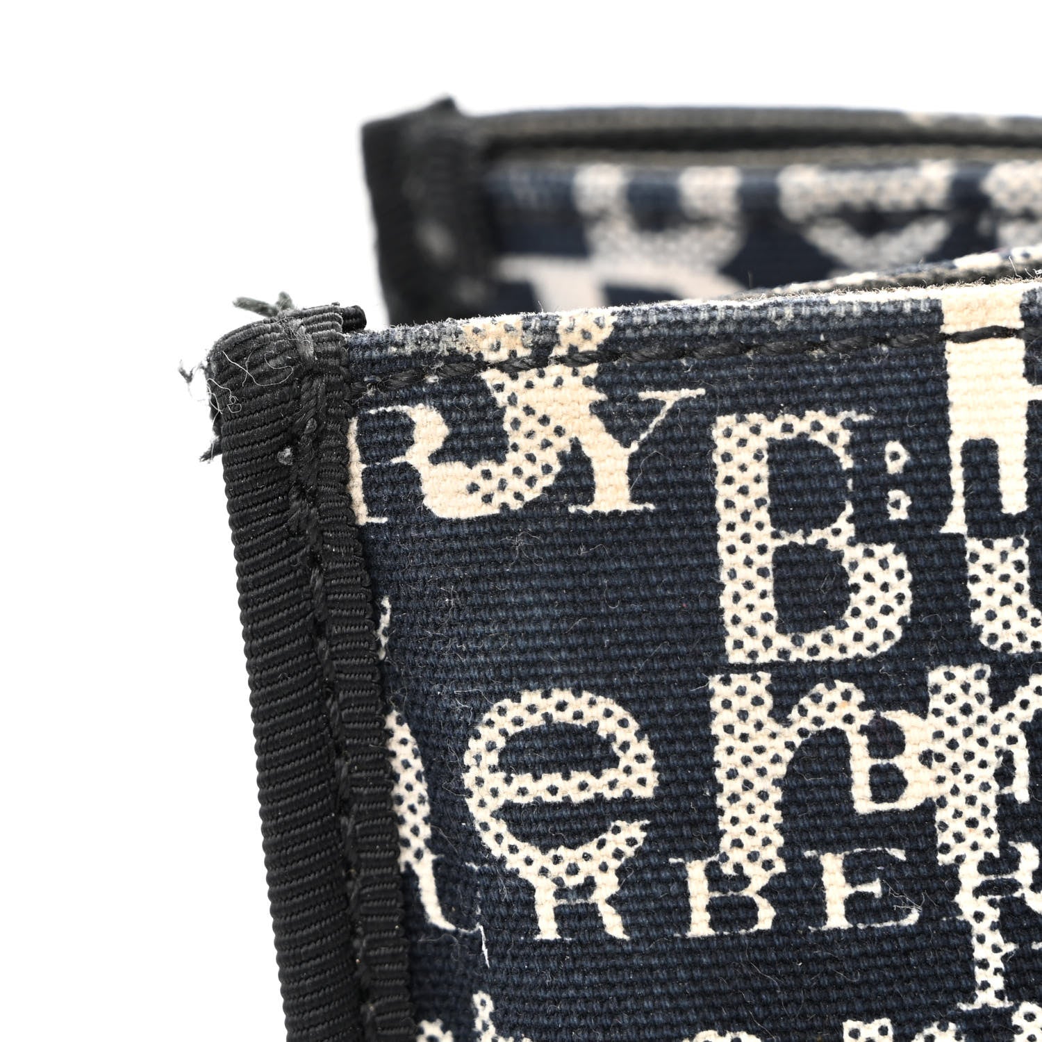 Burberry Canvas Logo Tote Black White 13 of 13