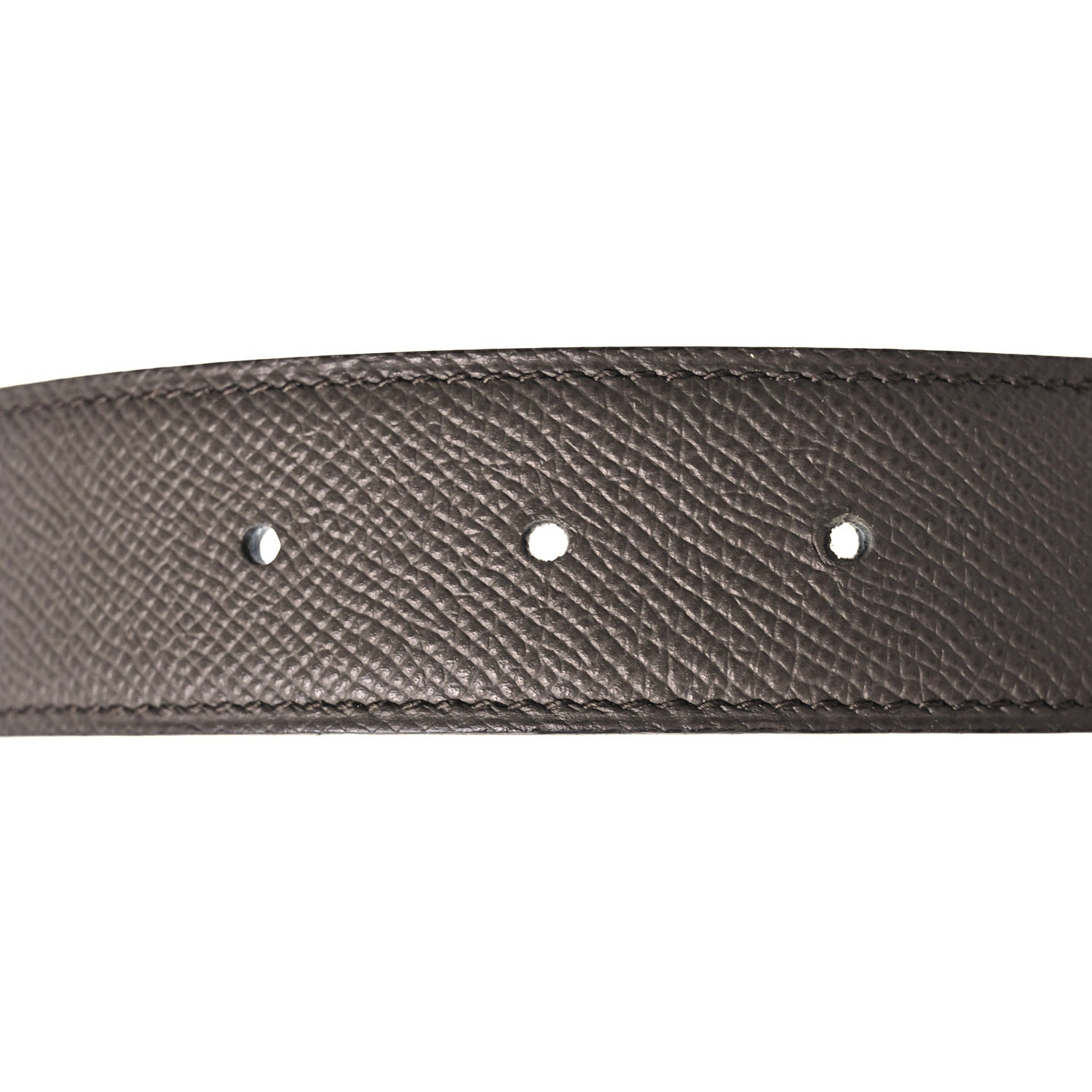 Hermes Swift Epsom 24mm Belt Strap 80 Black Etoupe 3 of 8