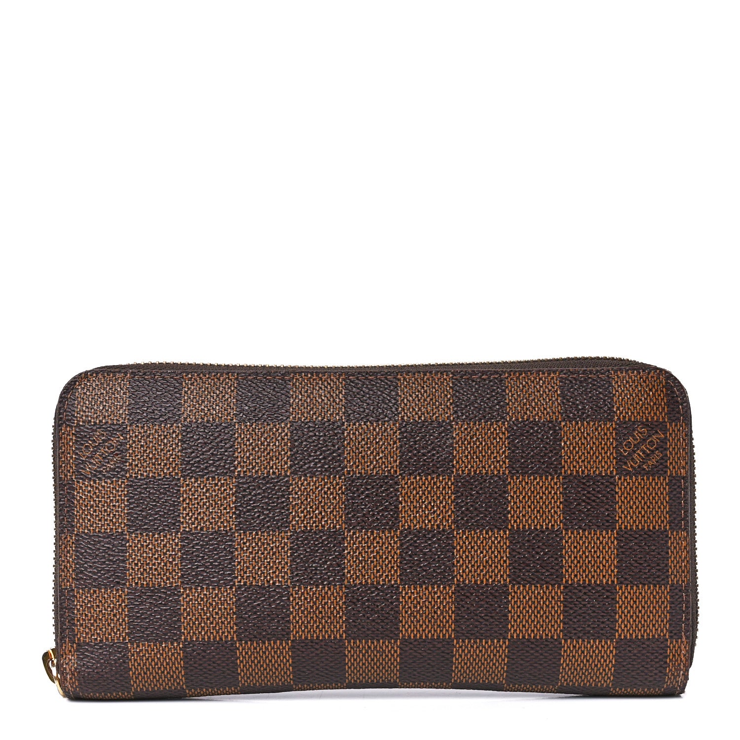 Louis Vuitton Damier Ebene Zippy Wallet Rose Ballerine 1 of 12