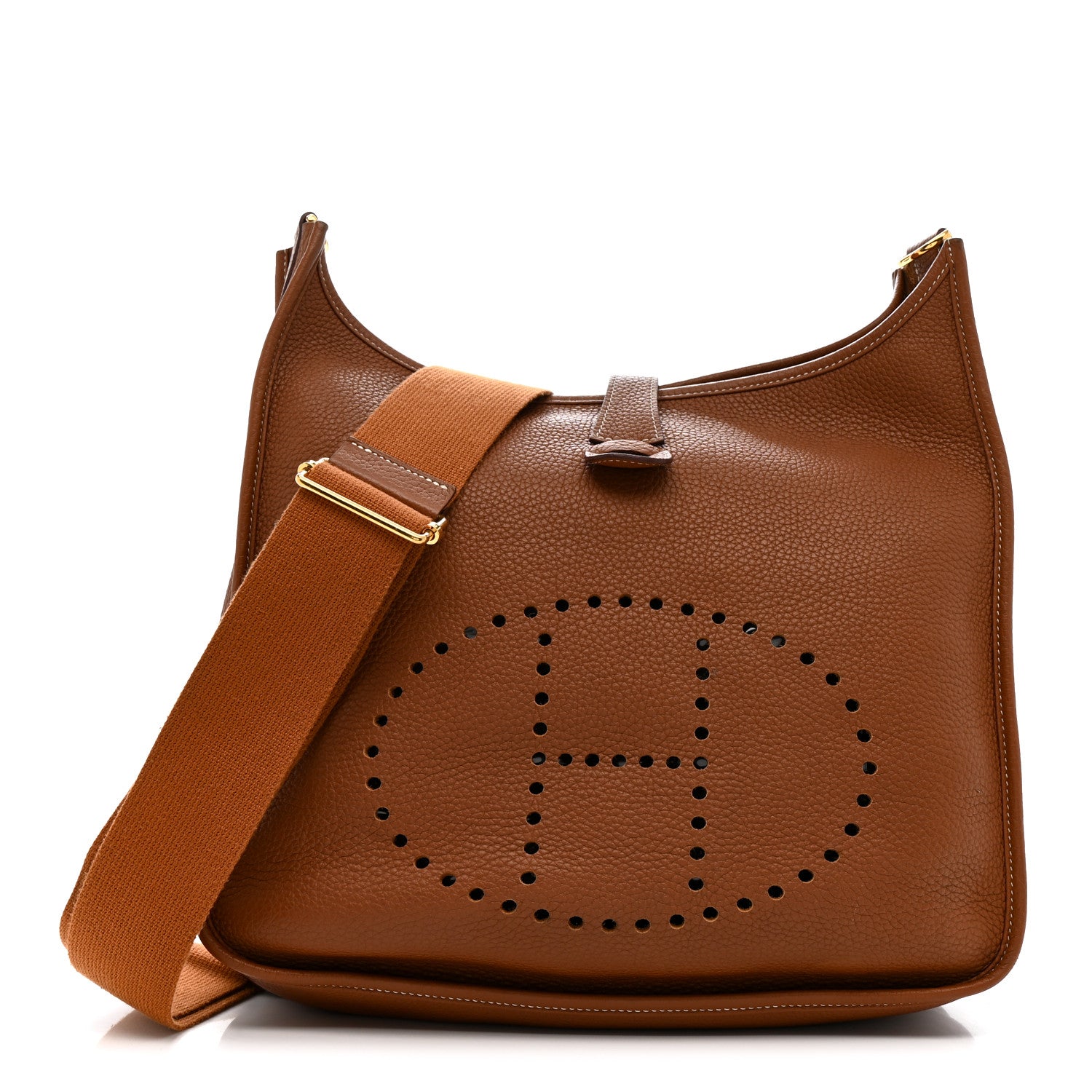 Hermes Taurillon Clemence Evelyne III GM Gold 1 of 15