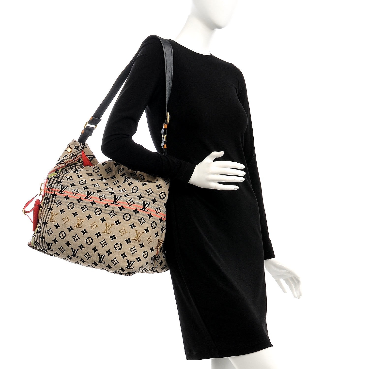 Louis Vuitton Monogram Cheche Bohemian Rouge 2 of 8