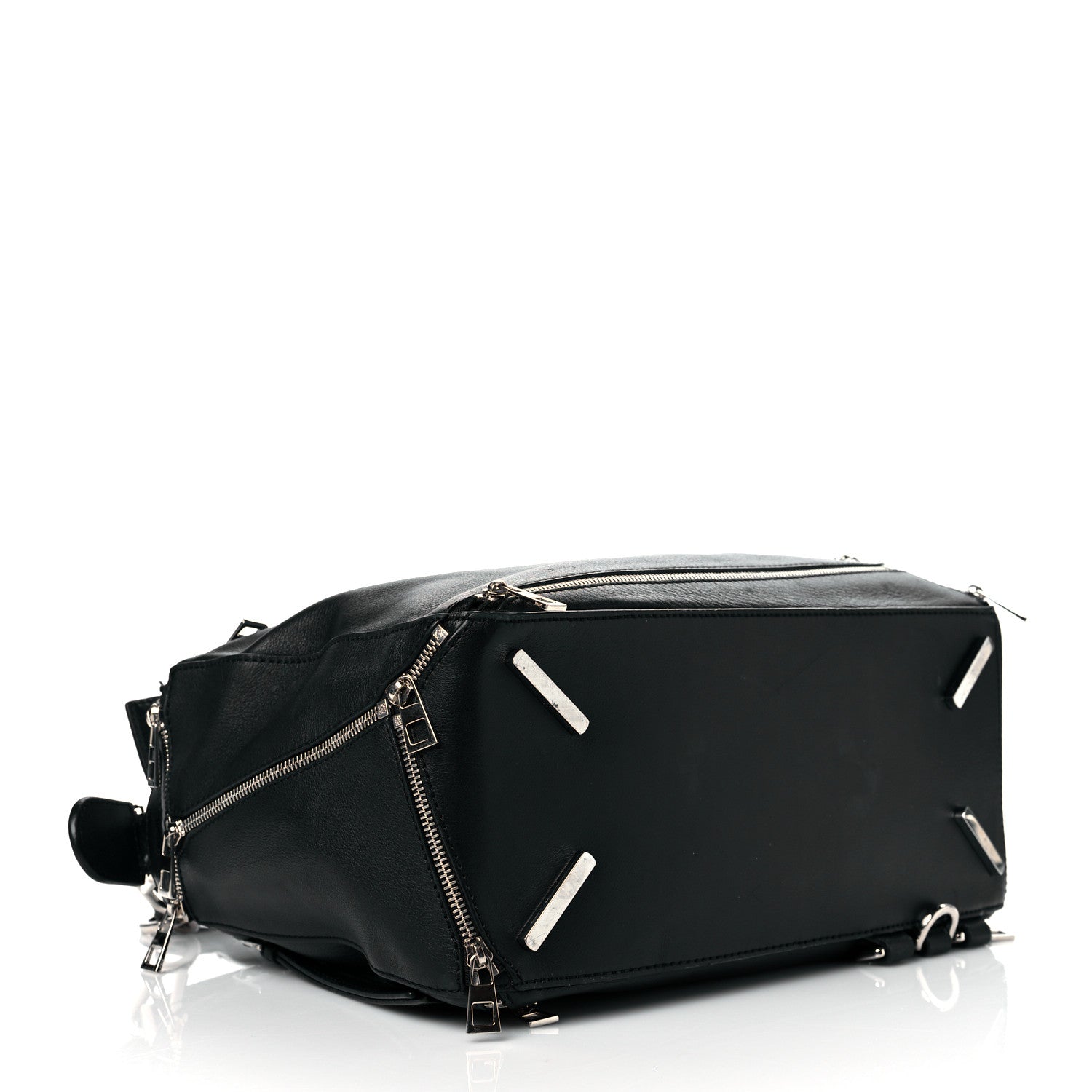 Loewe Calfskin Zipper Puzzle Bag Black 4 of 10