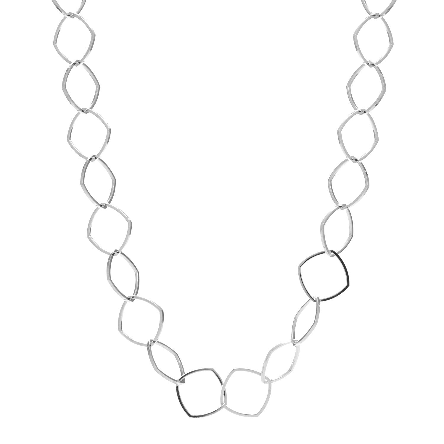 Tiffany Sterling Silver Frank Gehry Torque Chain Necklace 1 of 4