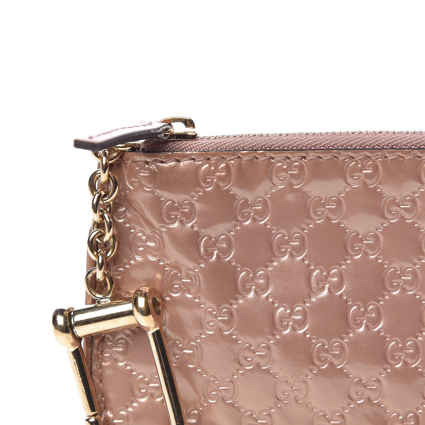 Shine Guccissima Key Case Dark Cipria