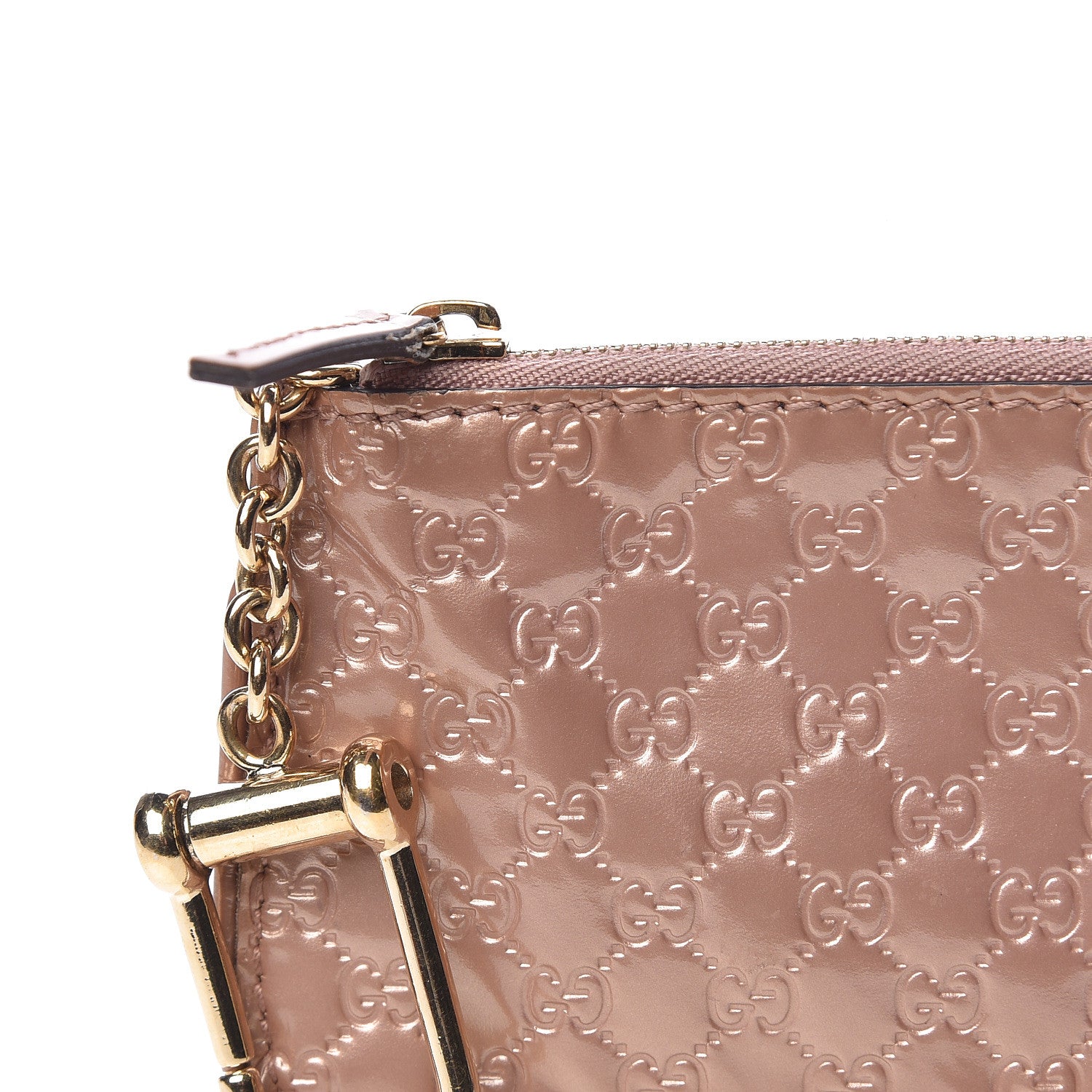 Gucci Shine Guccissima Key Case Dark Cipria 7 of 7