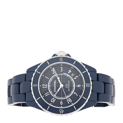 Chanel Stainless Steel Matte Ceramic 38mm J12 Automatic Watch Blue 2 of 5
