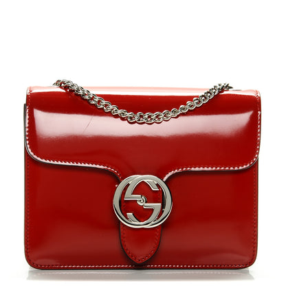 Gucci Shade Lux Calfskin Small Interlocking Shoulder Bag Hibiscus Red 1 of 7