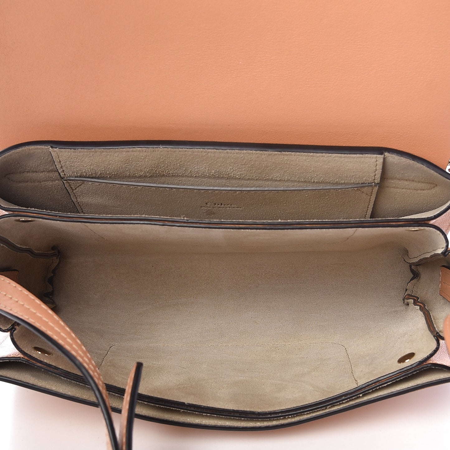 Suede Calfskin Small Faye Shoulder Bag Blushy Pink