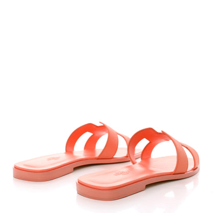Hermes Epsom Oran Sandals 40 Orange Joey 4 of 9