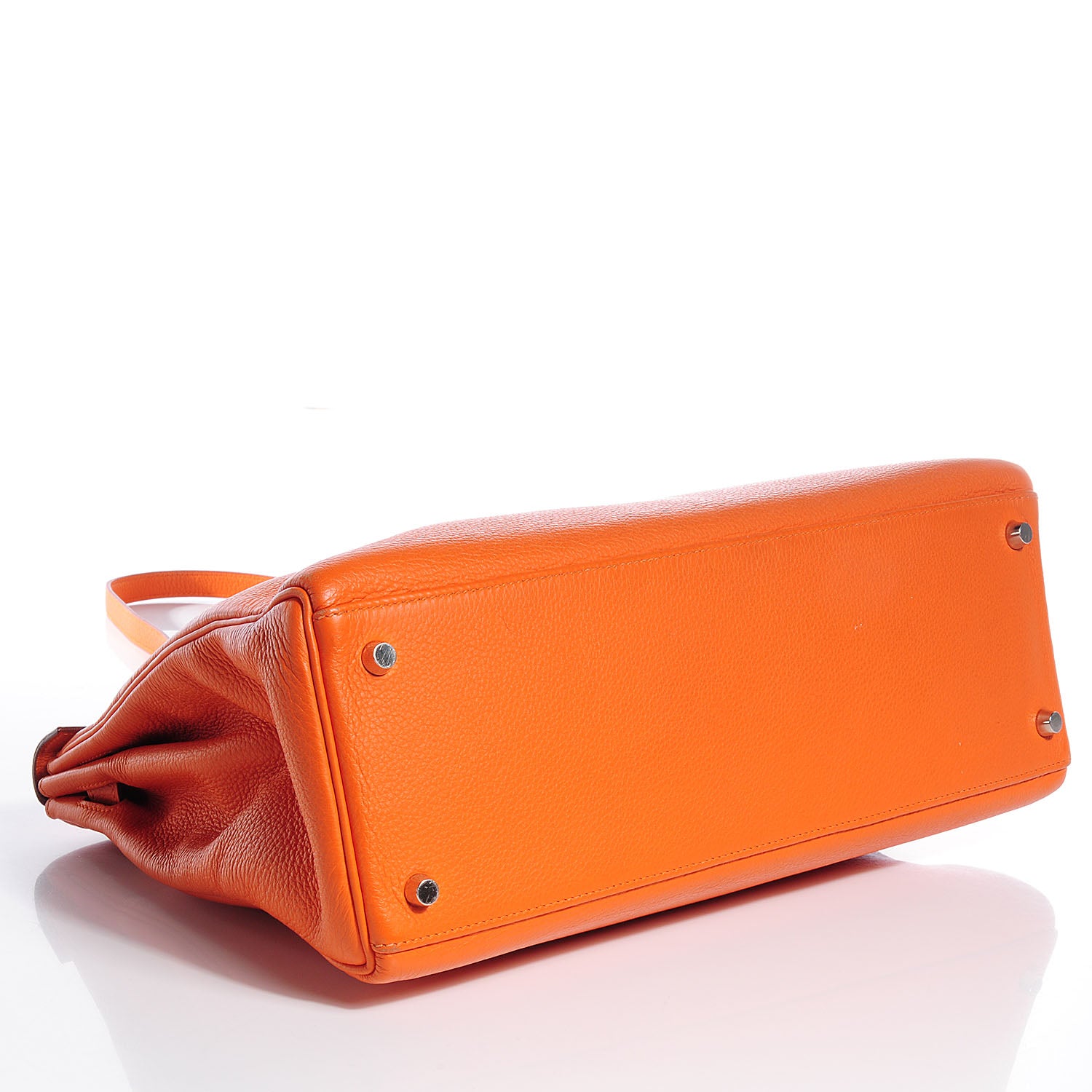 Hermes Togo Kelly Retourne 35 Orange 4 of 13