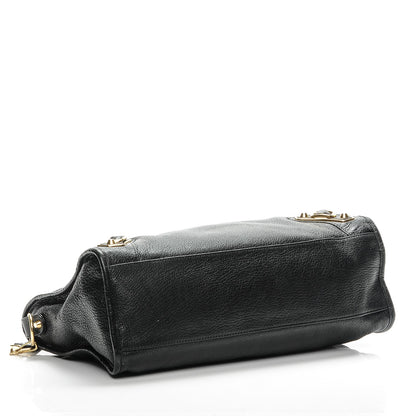 Balenciaga Chevre Gold Metallic Edge Hardware City Black 4 of 7