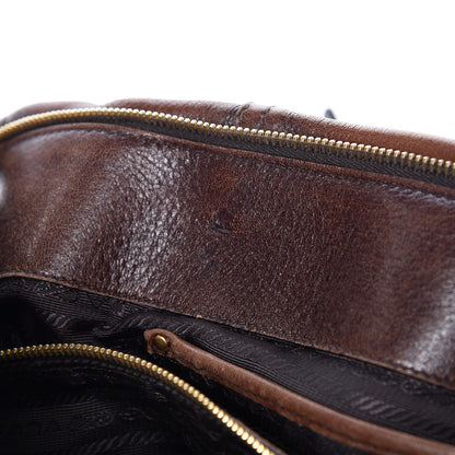 Prada Cervo Antik Shopping Satchel Cacao Sfumato 8 of 23