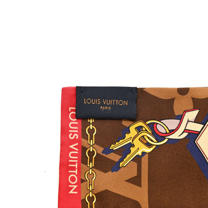 Louis Vuitton Silk Monogram Tribute To Bandeau Marron 3 of 5