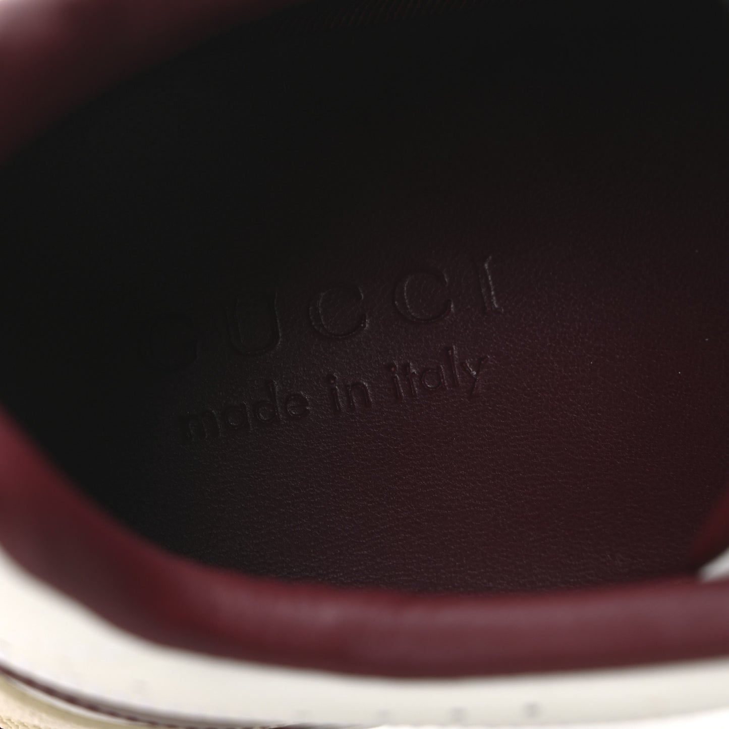 Calfskin Suede Mens Re-Web Sneakers 8 White Red