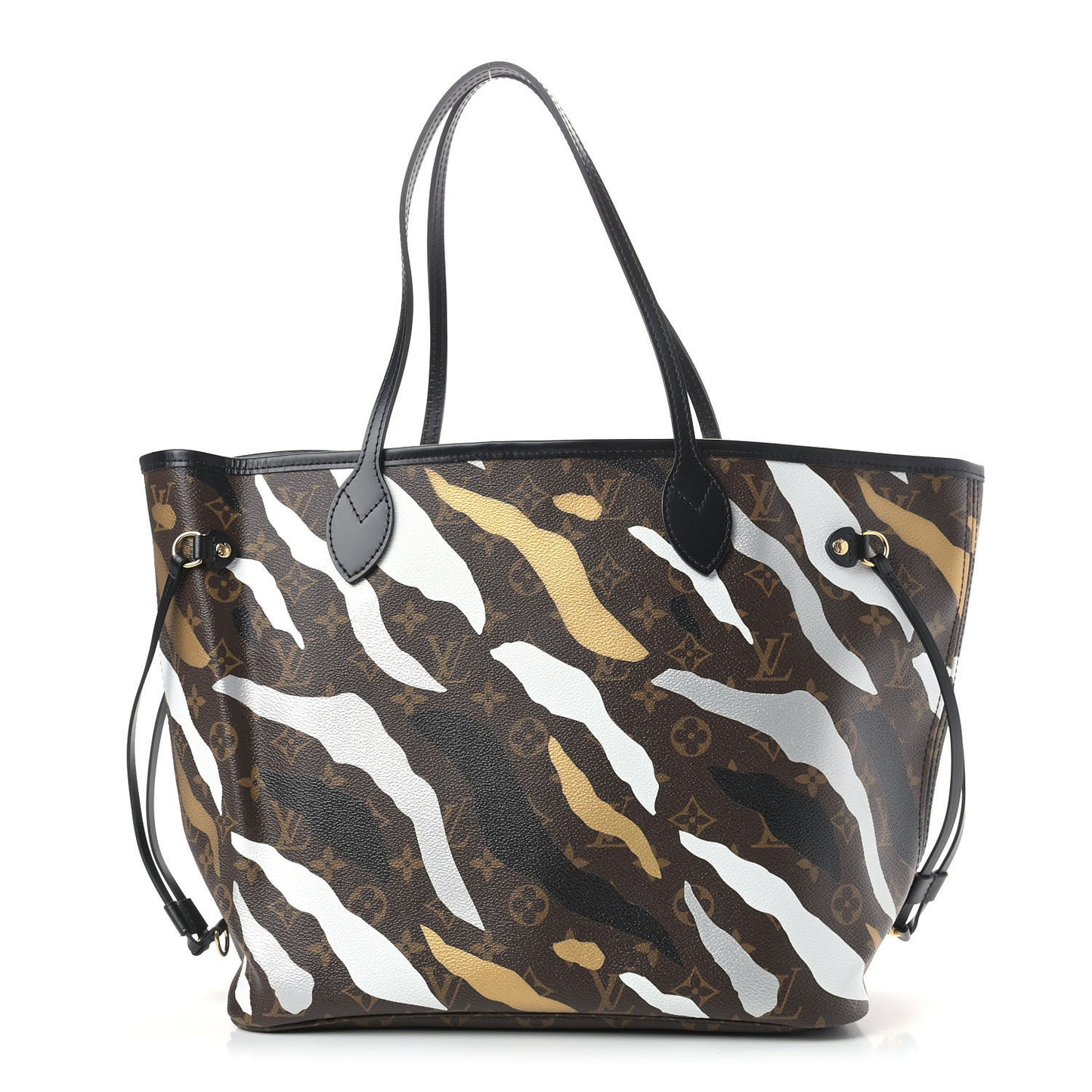 X LOL Monogram Neverfull MM Gold Silver