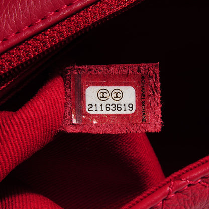 Chanel Calfskin Quilted CC Curvy Flap Red 8 of 9