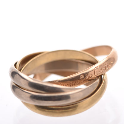 Cartier 18K Pink Yellow White Gold Five Band Les Must De Trinity Ring 50 5.25 5 of 5