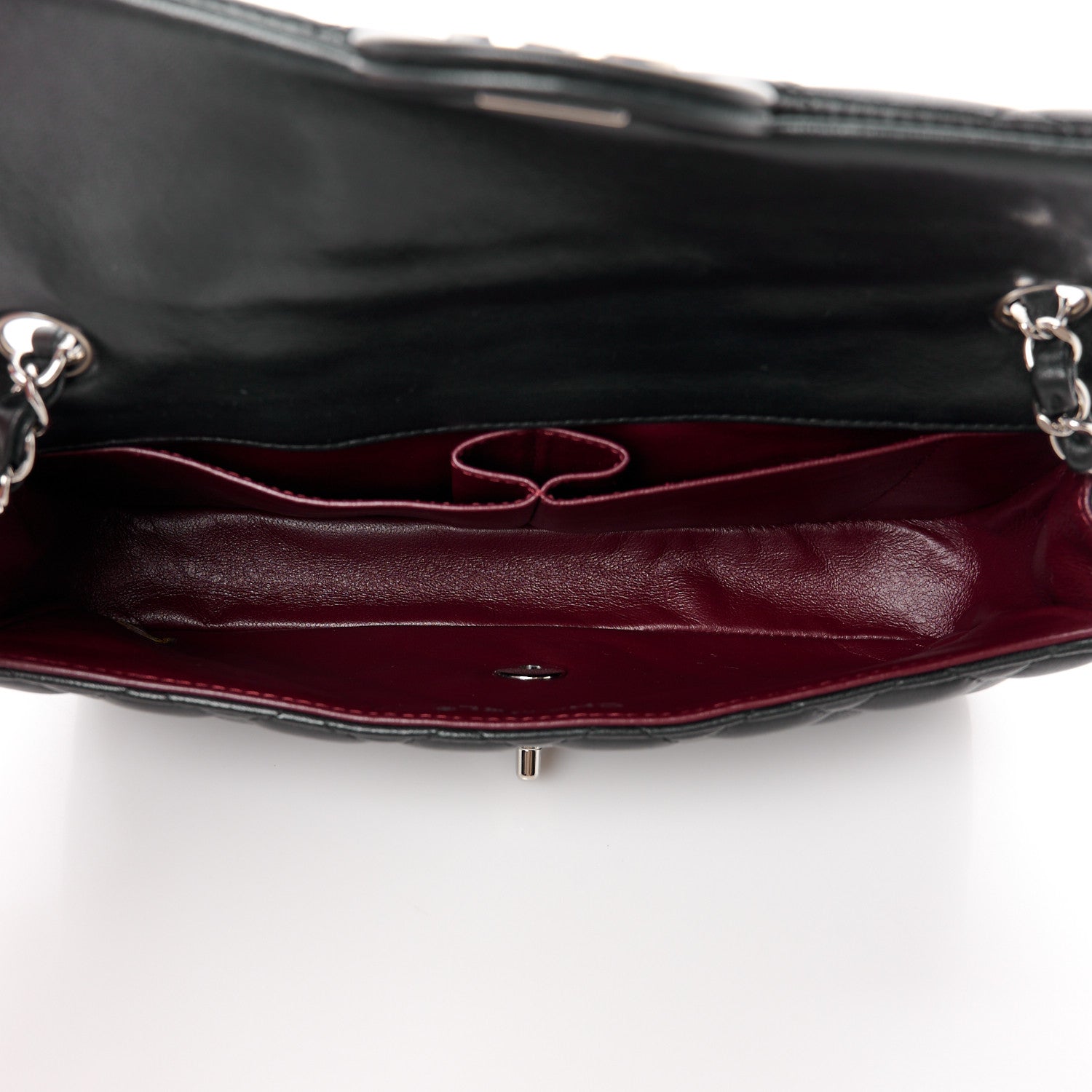 Chanel Lambskin Quilted East West Flap Black 5 of 12