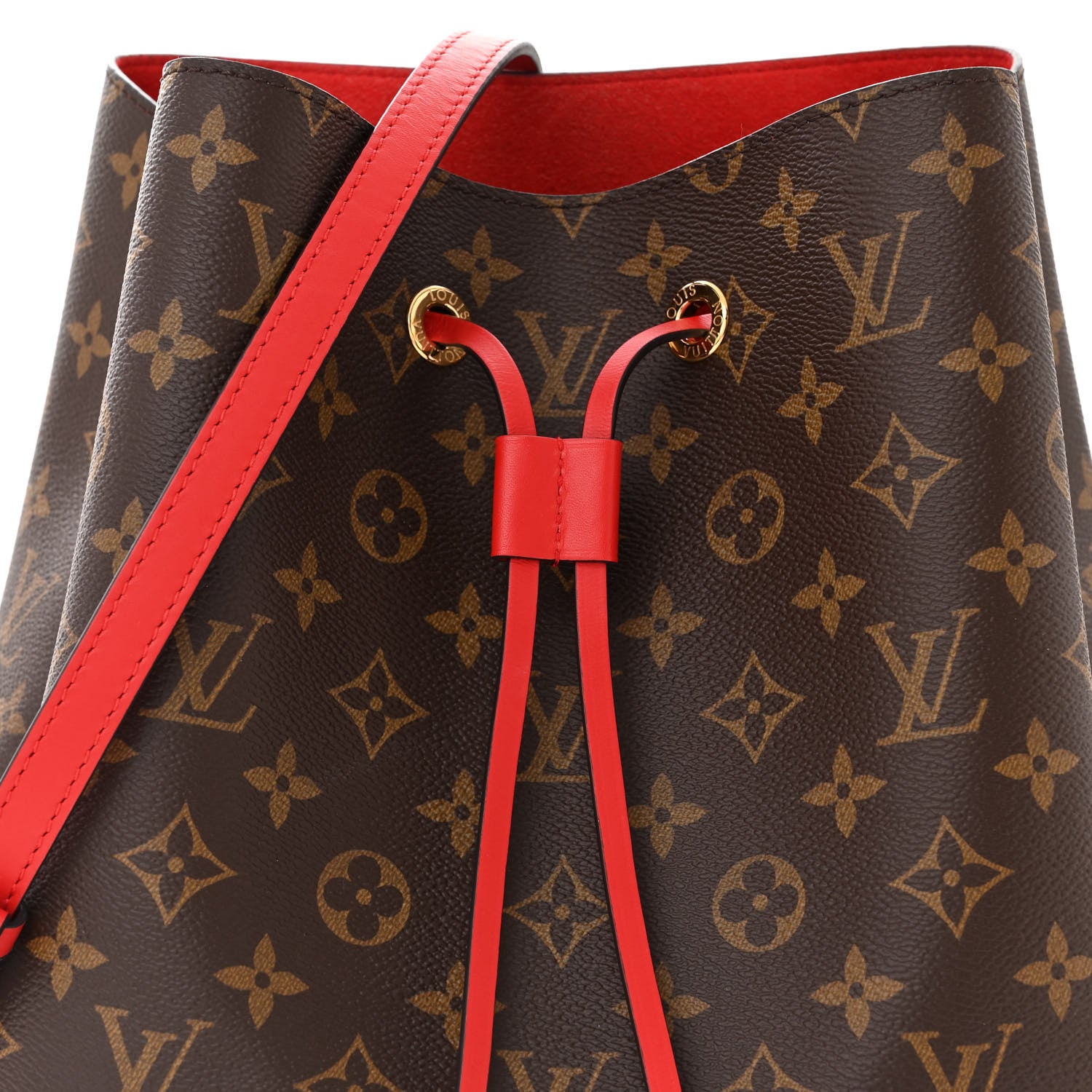 Louis Vuitton Monogram Neonoe MM Coquelicot 7 of 9