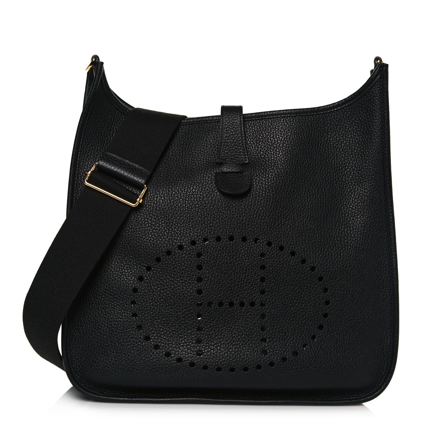 Hermes Taurillon Clemence Evelyne III GM Black 1 of 12